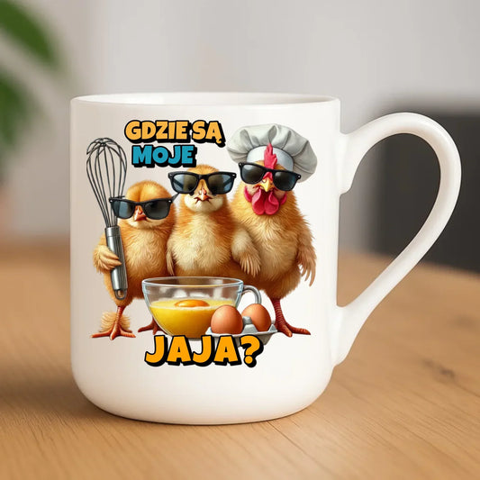 Gdzie są moje jaja? | Kubek elegant na Wielkanoc WN27 - StoryCups.pl