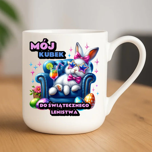 Mój kubek do świątecznego lenistwa | Kubek elegant na Wielkanoc WN30 - StoryCups.pl