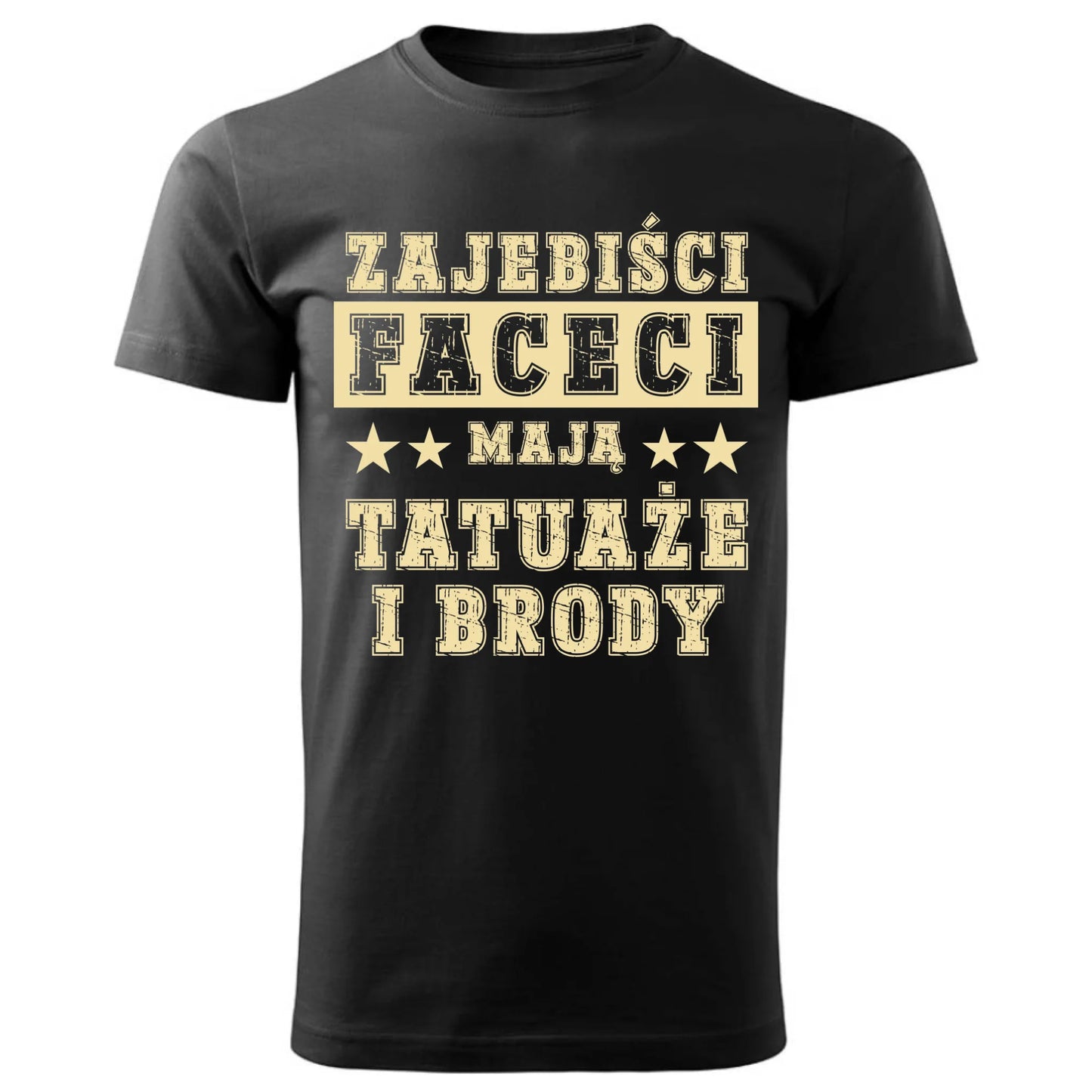 Prezent dla chłopaka czarna koszulka męska z nadrukiem DZIEŃ CHŁOPAKA CHŁOPAK