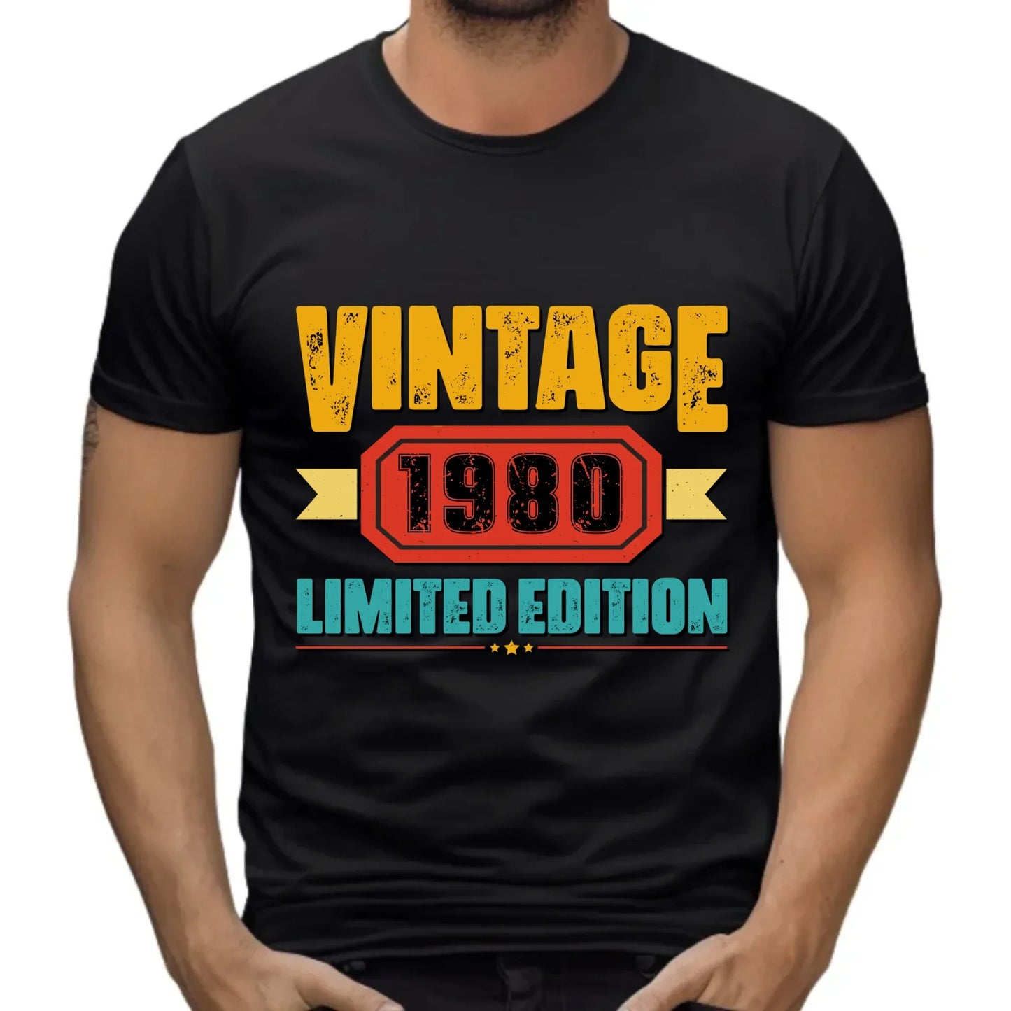 Vintage Limited Edition (data) | Koszulka męska na urodziny U29 - StoryCups.pl