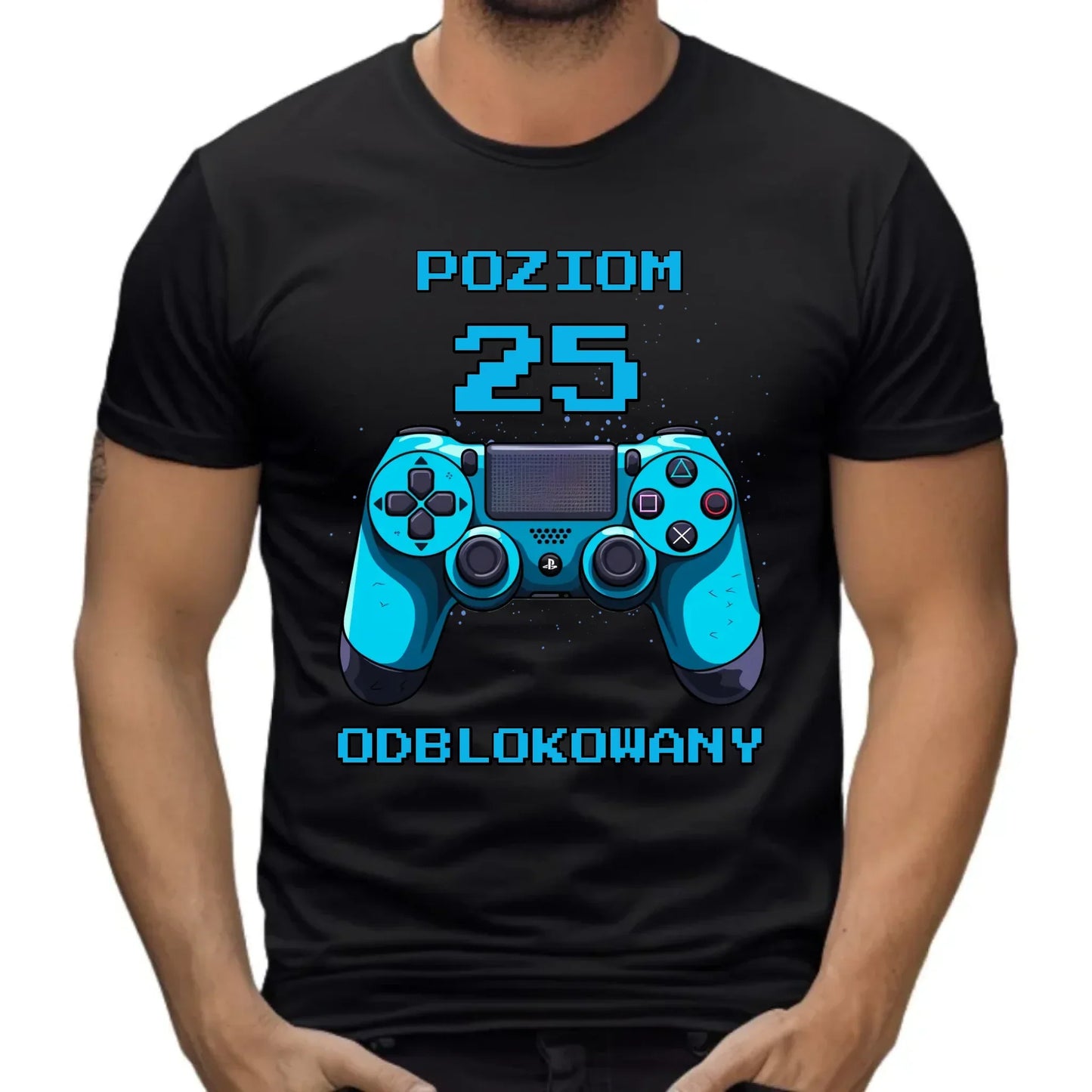 Poziom odblokowany (wiek) | Koszulka męska na urodziny dla gracza U24 - StoryCups.pl