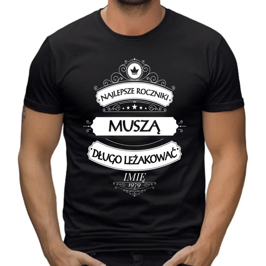 Najlepsze roczniki | Personalizowana męska koszulka prezent na urodziny U09 - StoryCups.pl