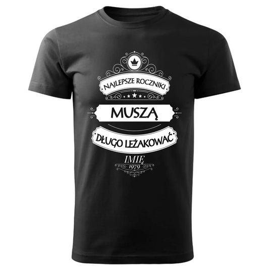 Najlepsze roczniki | Personalizowana męska koszulka prezent na urodziny U09 - StoryCups.pl