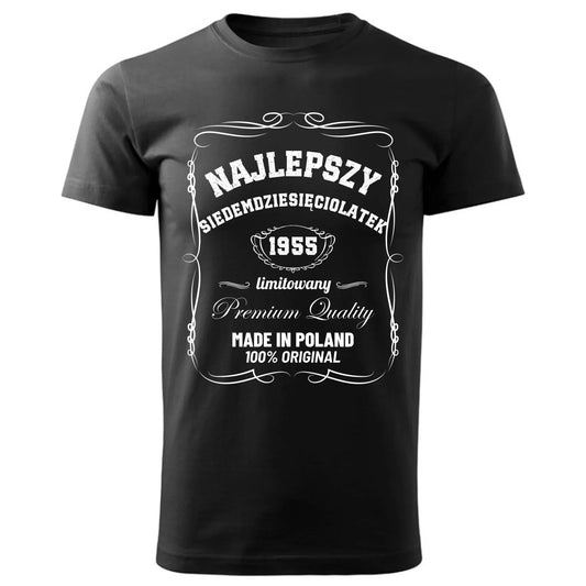Najlepszy siedemdziesięciolatek | Koszulka męska prezent na 70 urodziny U04 - StoryCups.pl