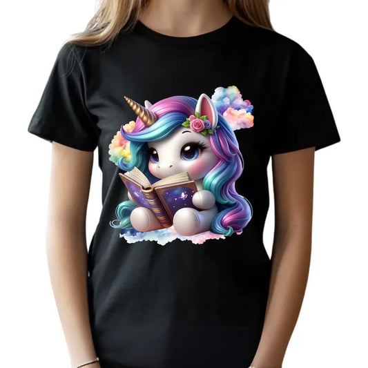 Jednorożec z książką | Koszulka dziecięca DD09 - StoryCups.pl