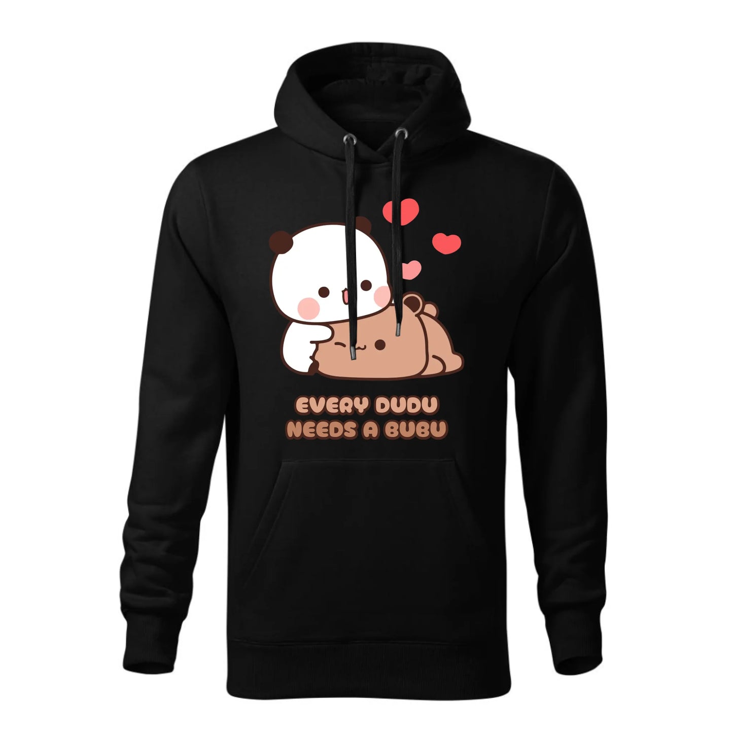 Personalizowana jesienna bluza z kapturem na prezent - czarna - nadruk - hoodie
