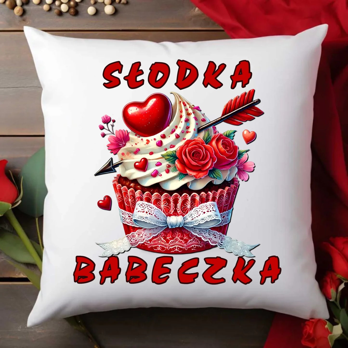 Personalizowana poduszka dla par – idealny prezent na Walentynki lub Święta 40x40