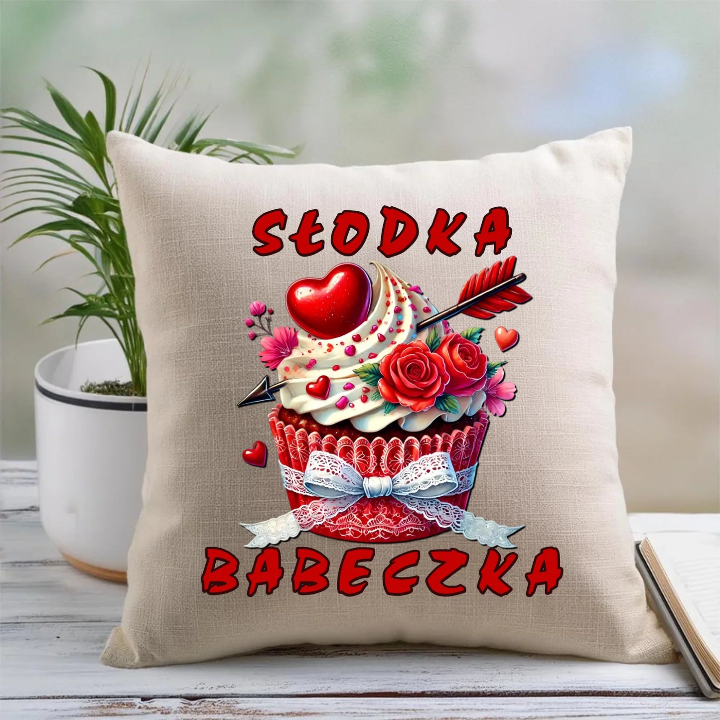 Personalizowana poduszka dla par – idealny prezent na Walentynki lub Święta 45x45