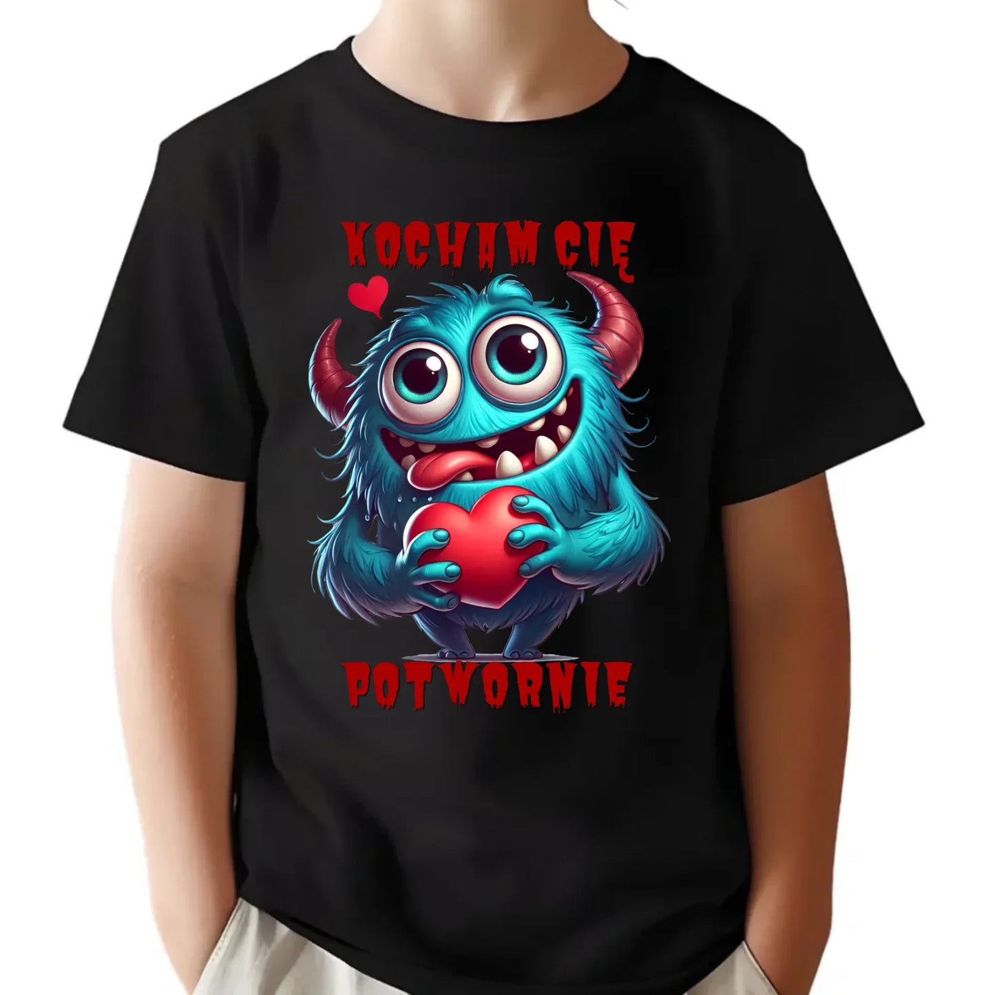 Kocham Cię potwornie | Koszulka dla dziecka W45 - StoryCups.pl