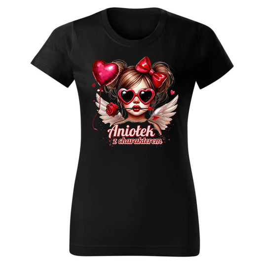 Aniołek z charakterem | Koszulka damska W58 - StoryCups.pl