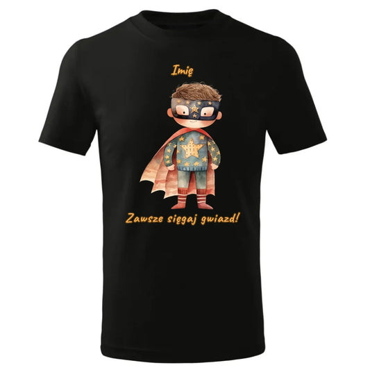 Zawsze sięgaj gwiazd | Koszulka z imieniem dla dziecka DD06 - StoryCups.pl