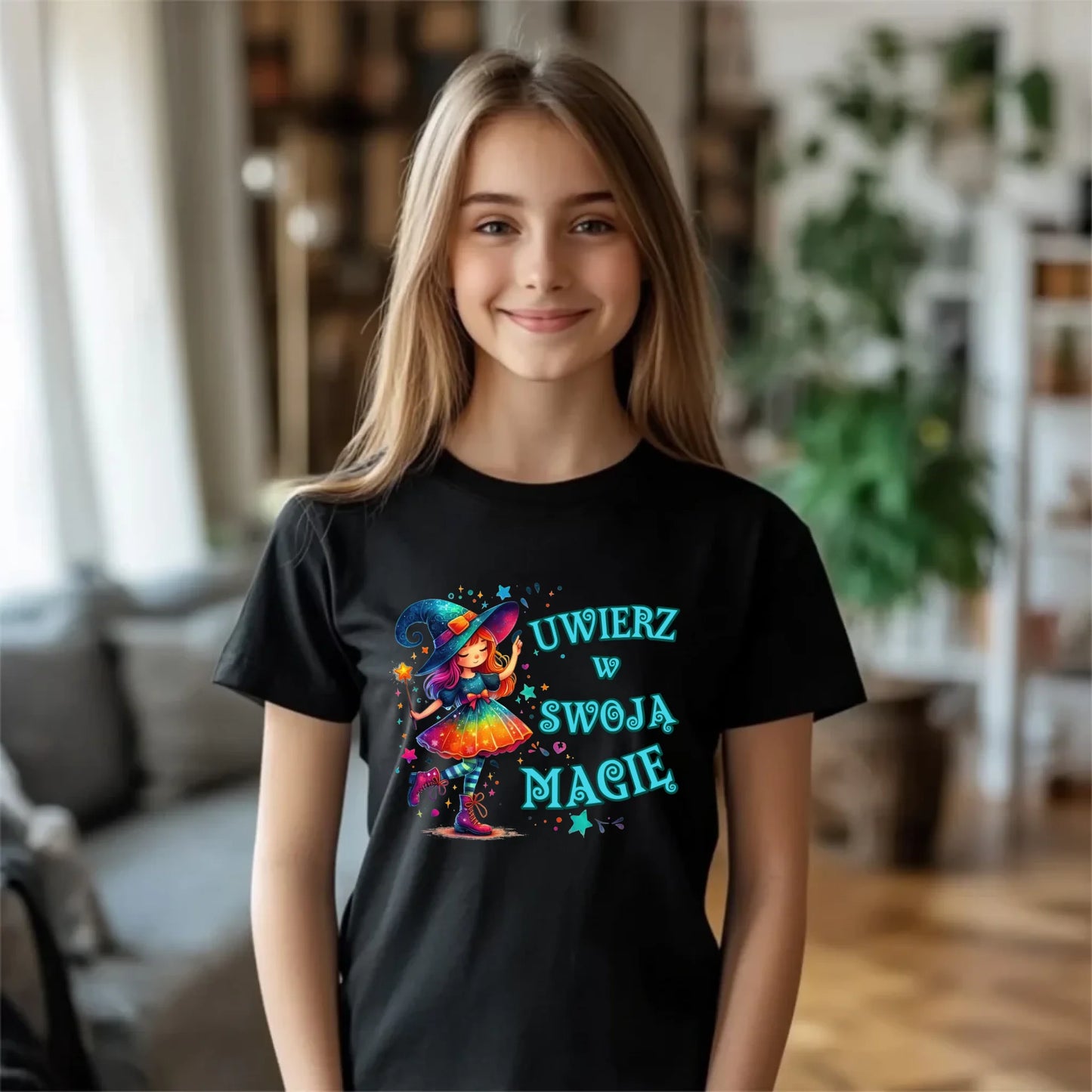 Koszulka dziecięca z nadrukiem dla dziewczynki