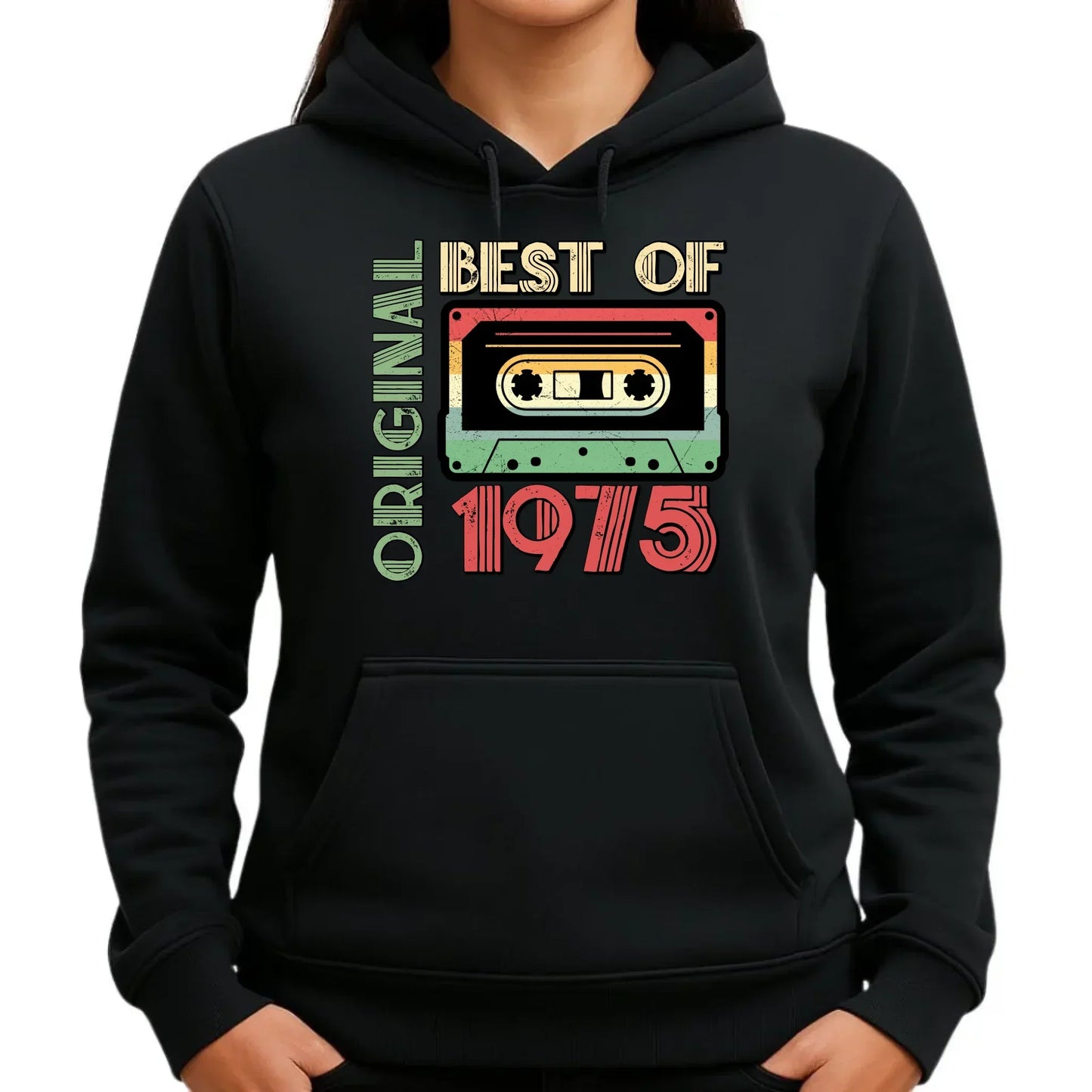 Original 1975 personalizacja | Bluza damska z kapturem na urodziny U30 - StoryCups.pl