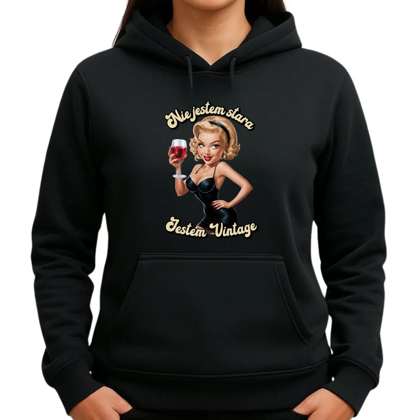 Nie jestem stara jestem vintage | Bluza damska z kapturem na urodziny U05 - StoryCups.pl