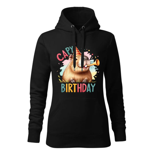 Capy Birthday kapibara | Bluza damska z kapturem na urodziny U21 - StoryCups.pl