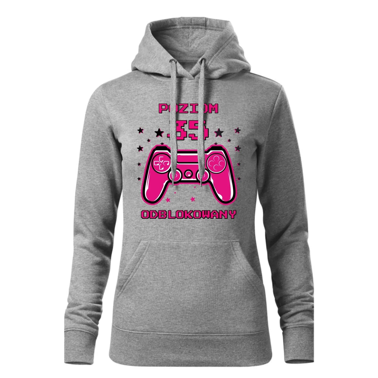 Poziom odblokowany (wiek) | Bluza damska z kapturem na urodziny dla gracza U23 - StoryCups.pl