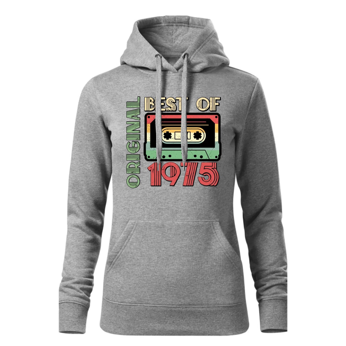 Original 1975 personalizacja | Bluza damska z kapturem na urodziny U30 - StoryCups.pl