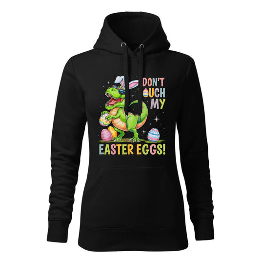 Don't touch my easter eggs | Bluza damska z kapturem na Wielkanoc WN34 - StoryCups.pl