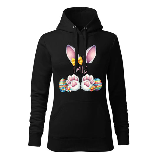 Zajączek z imieniem | Bluza damska z kapturem na Wielkanoc WN13 - StoryCups.pl