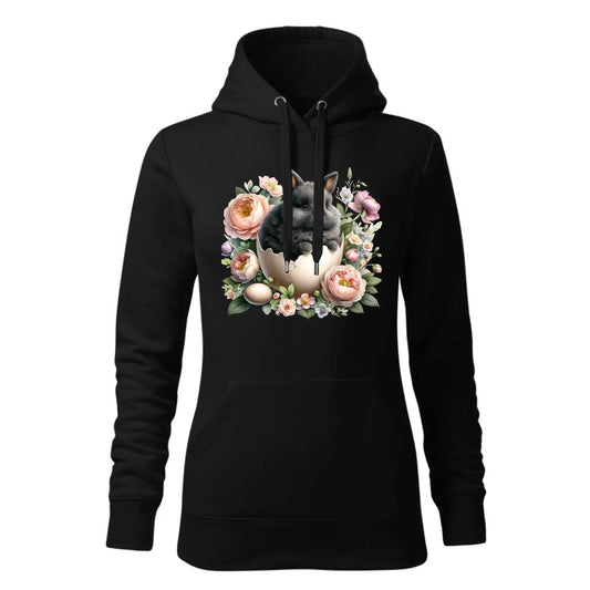 Zajączek w pisance | Bluza damska z kapturem na Wielkanoc WN03 - StoryCups.pl