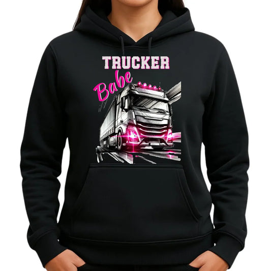 Trucker Babe | Bluza damska z kapturem dla truckerki ZKT13 - StoryCups.pl