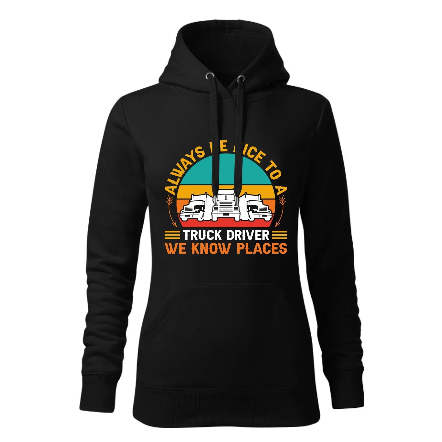 Truck driver | Bluza damska z kapturem dla kierowcy tira ZKT10 - StoryCups.pl