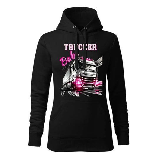 Trucker Babe | Bluza damska z kapturem dla truckerki ZKT13 - StoryCups.pl