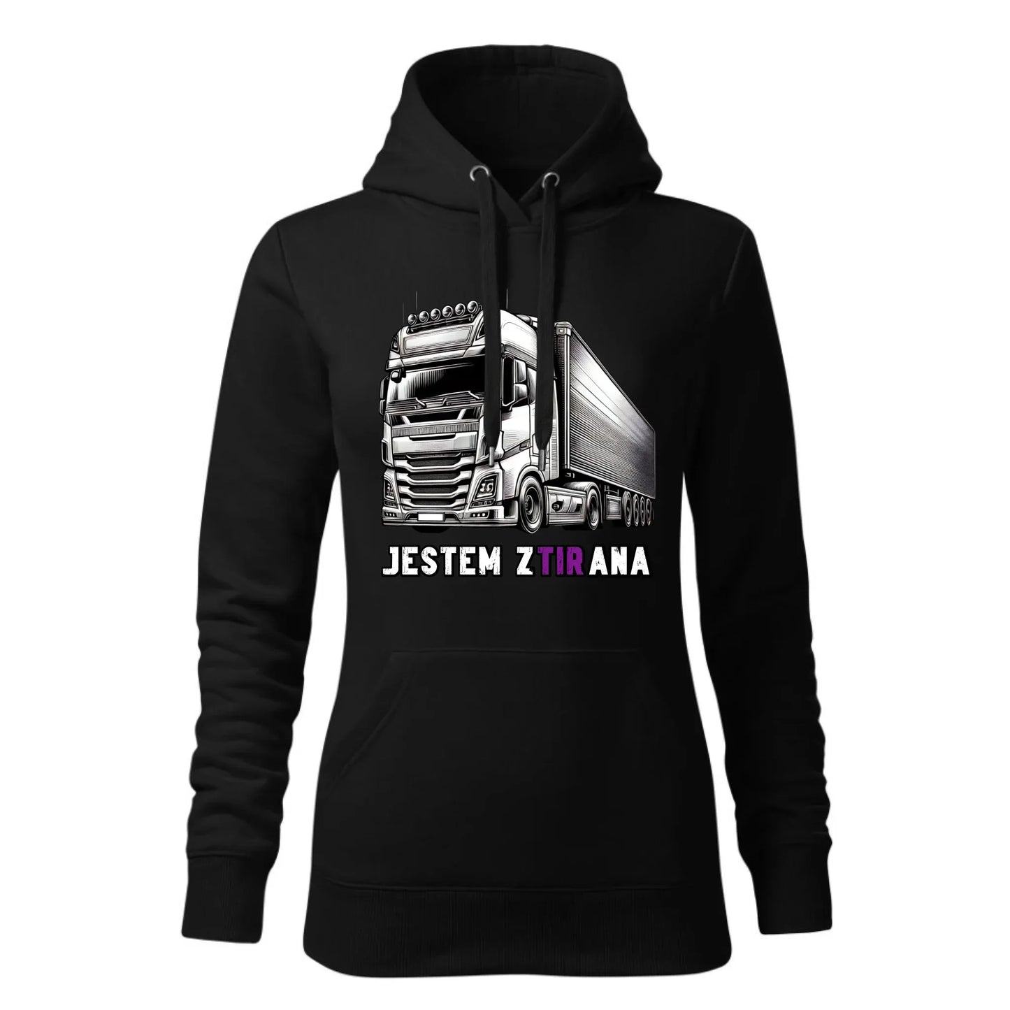 Jestem zTIRana | Bluza damska z kapturem dla kierowcy tira ZKT02 - StoryCups.pl