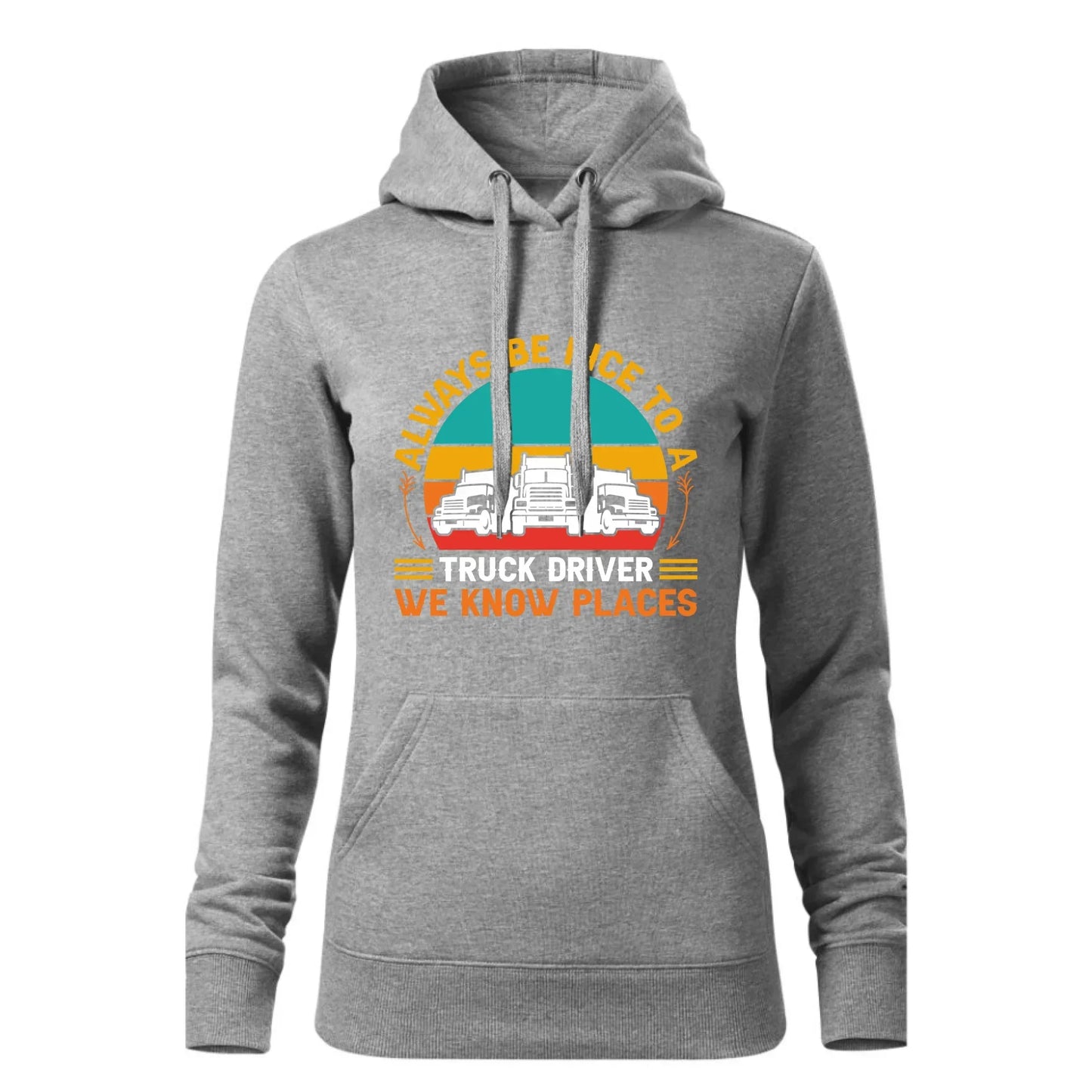 Truck driver | Bluza damska z kapturem dla kierowcy tira ZKT10 - StoryCups.pl