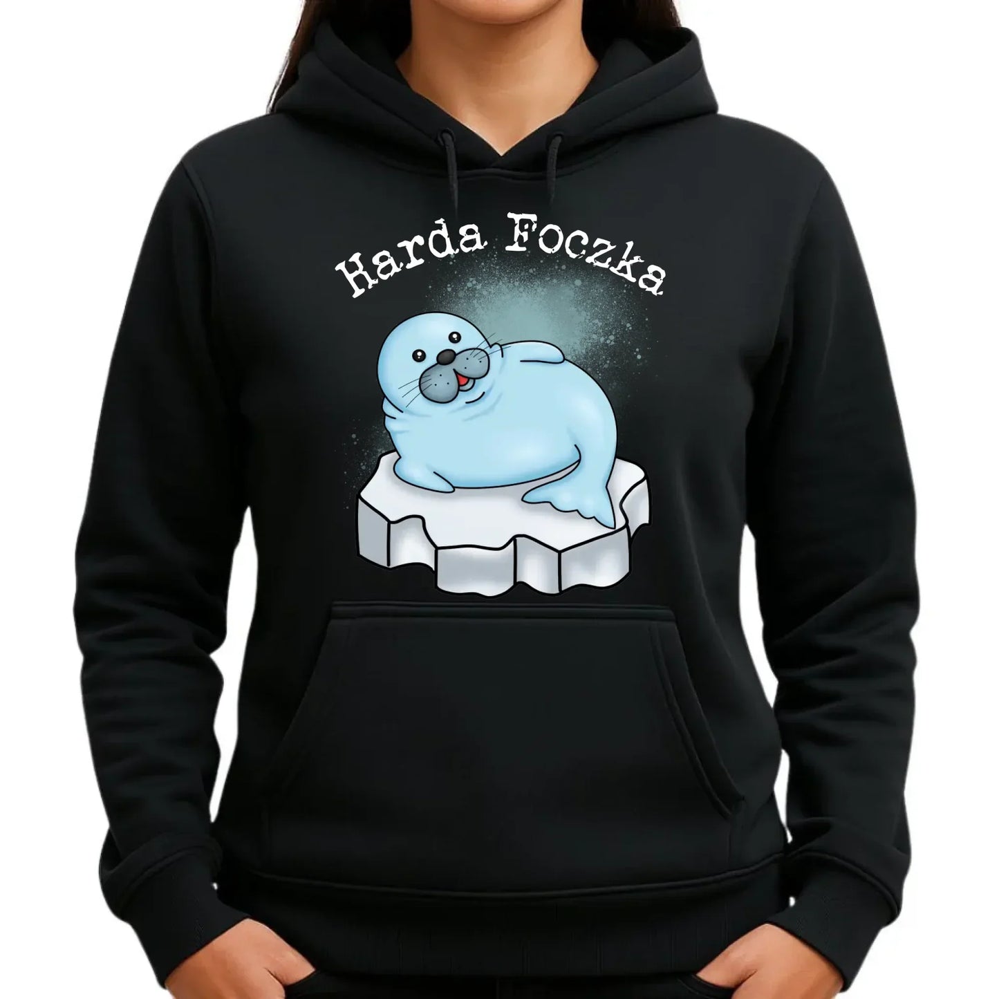 Harda foczka | Bluza damska z kapturem HM05 - StoryCups.pl