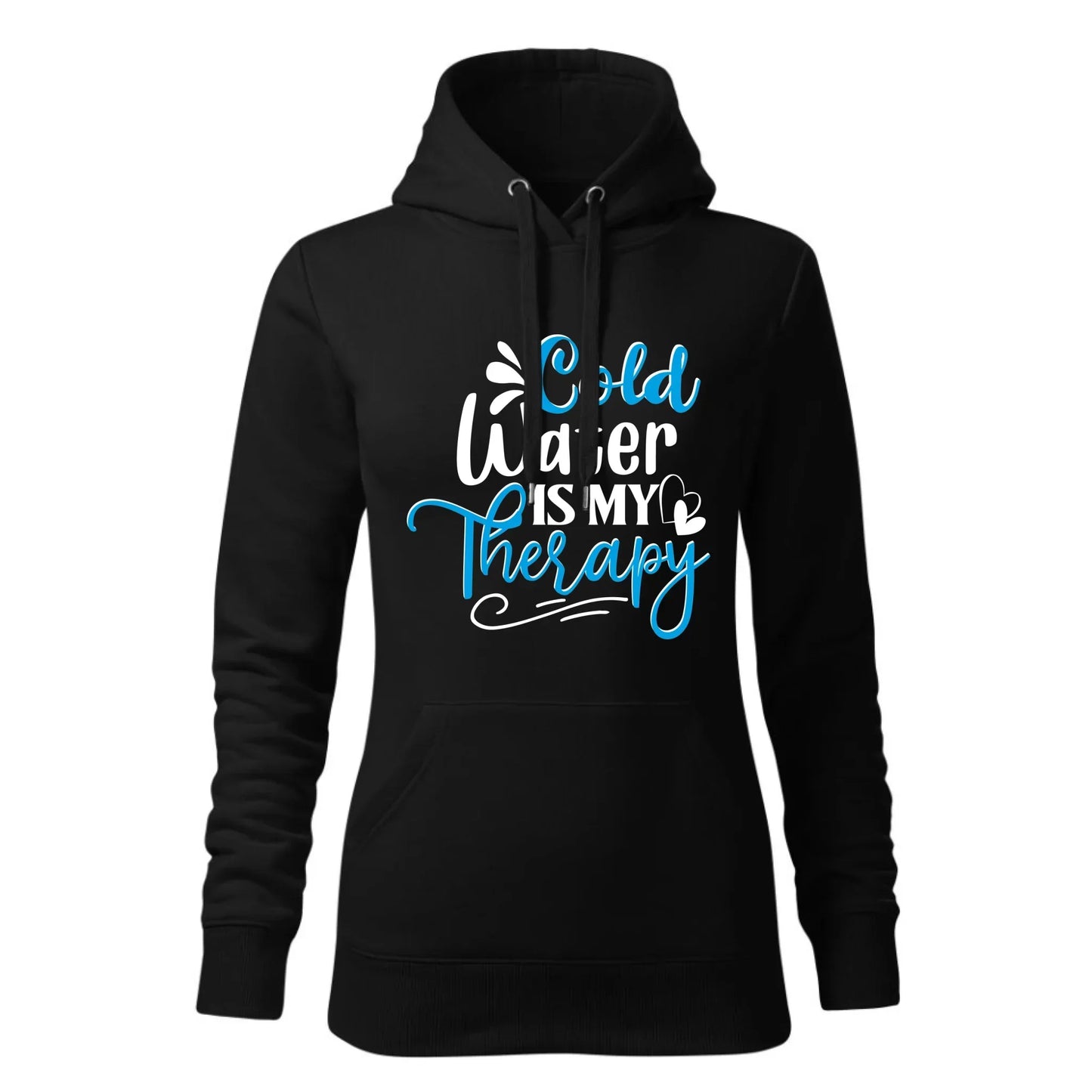 Cold water is my therapy | Bluza damska z kapturem HM14 - StoryCups.pl