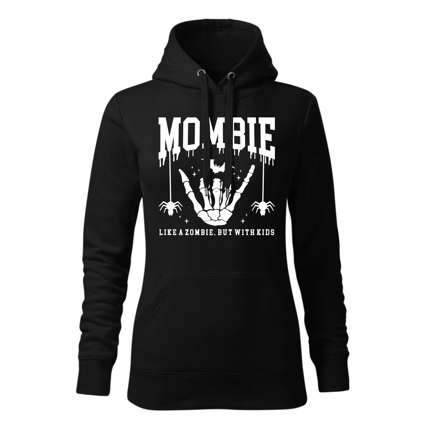 Czarna bluza damska z kapturem nadruk na prezent dla niej HOODIE