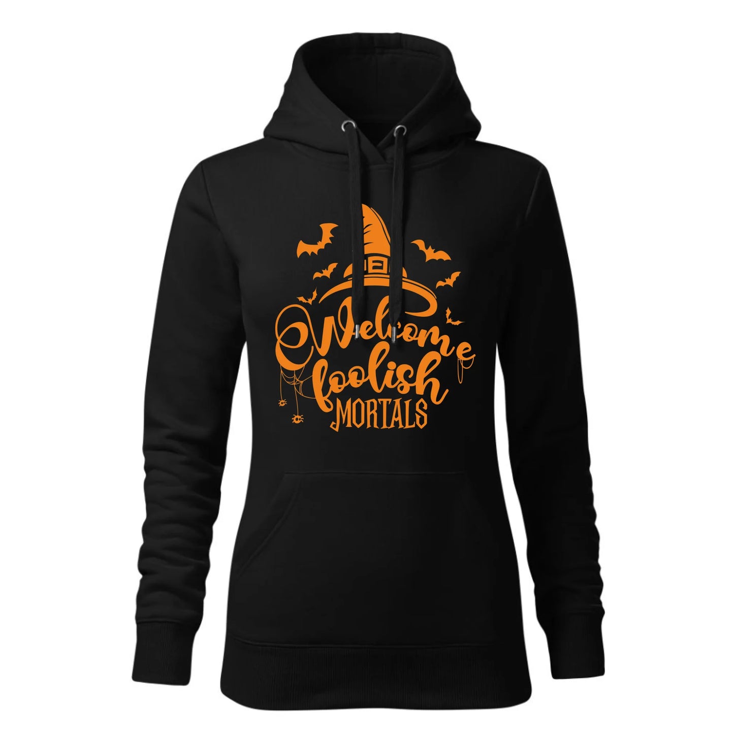 Czarna bluza damska z kapturem nadruk na prezent dla niej HOODIE