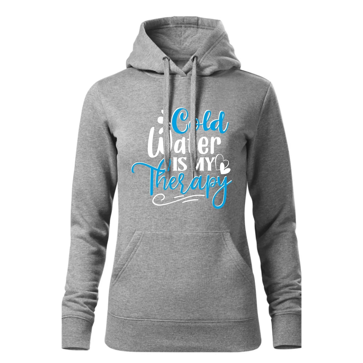 Cold water is my therapy | Bluza damska z kapturem HM14 - StoryCups.pl