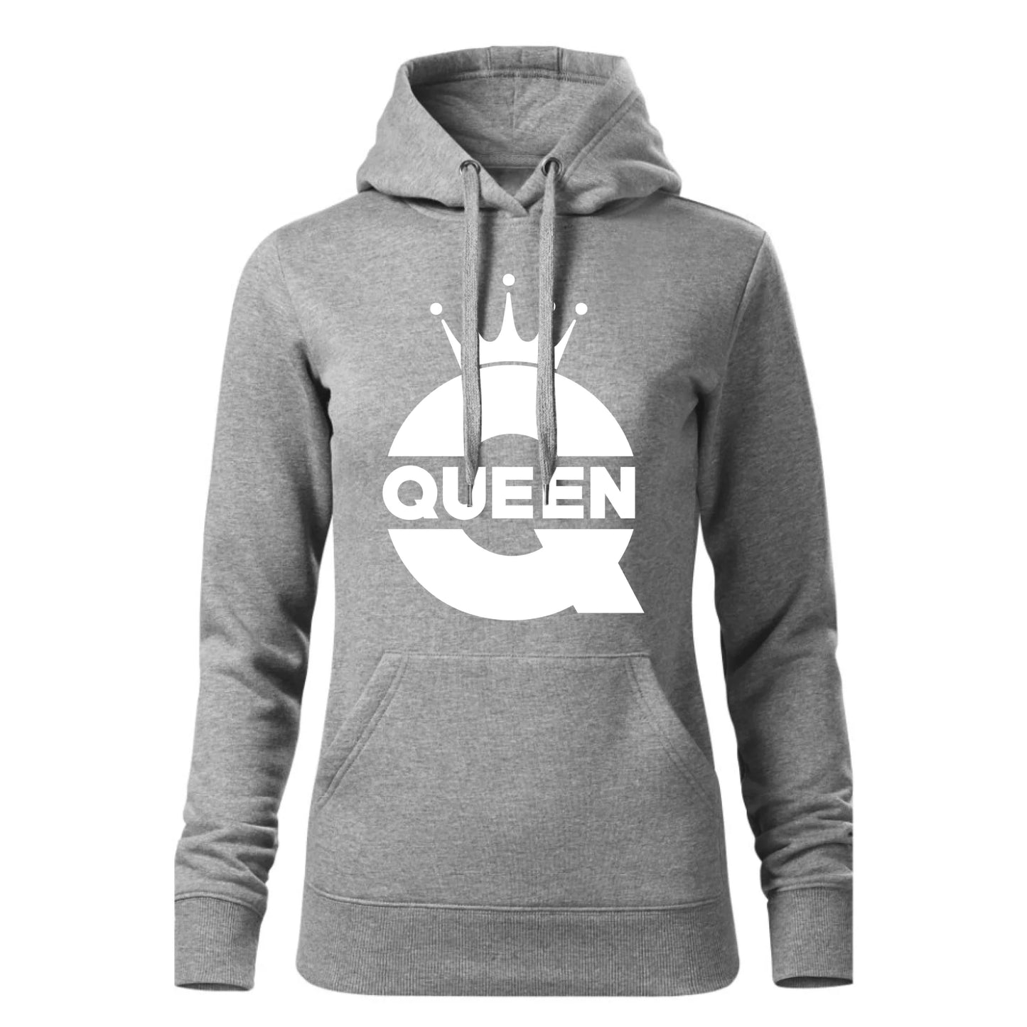 Czarna bluza damska z kapturem nadruk na prezent dla niej HOODIE