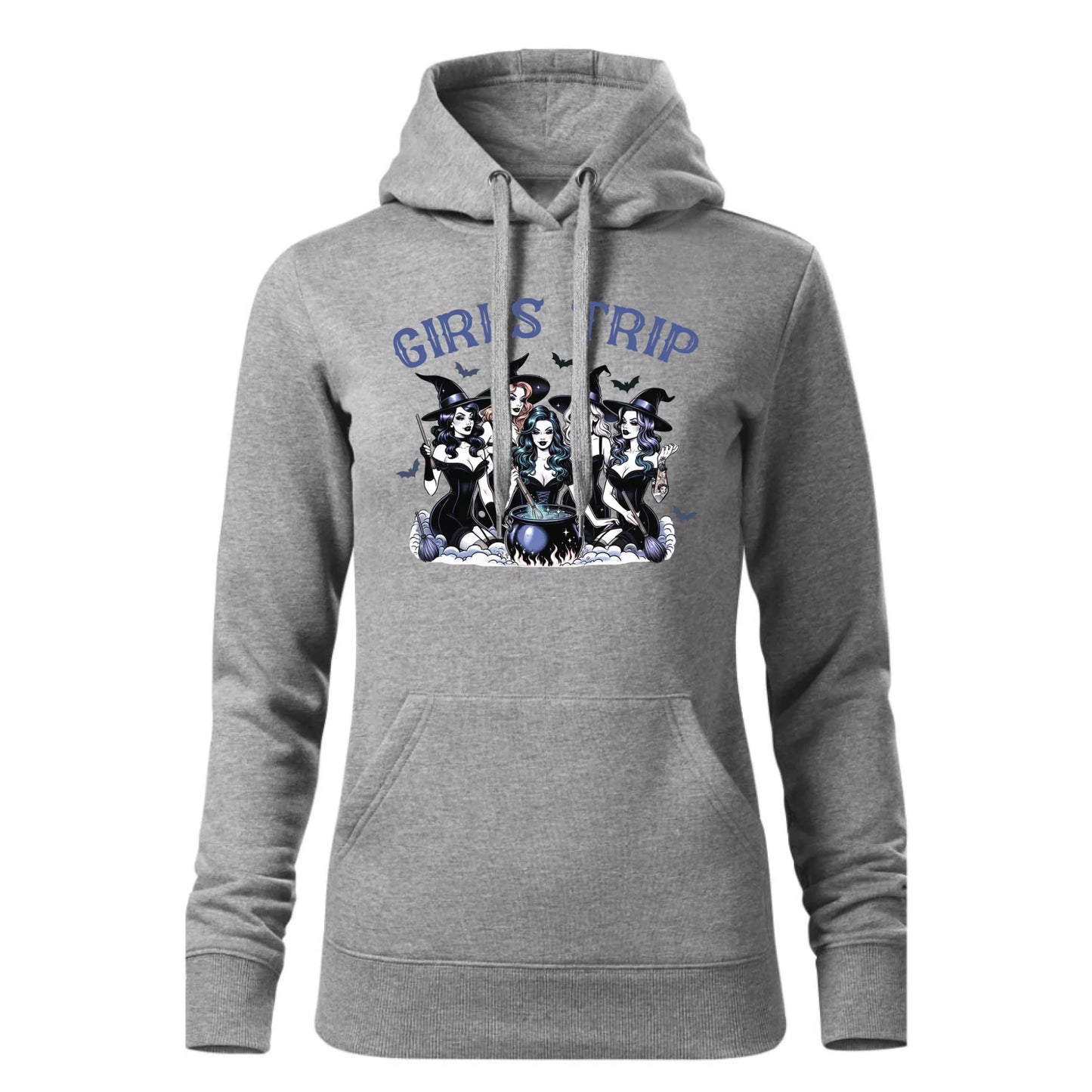 Czarna bluza damska z kapturem nadruk na prezent dla niej HOODIE
