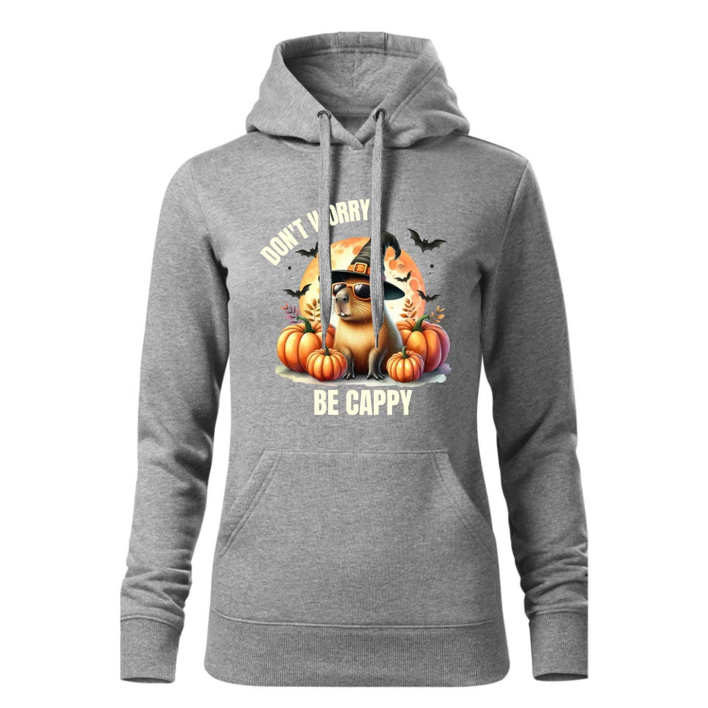 Czarna bluza damska z kapturem nadruk na prezent dla niej HOODIE