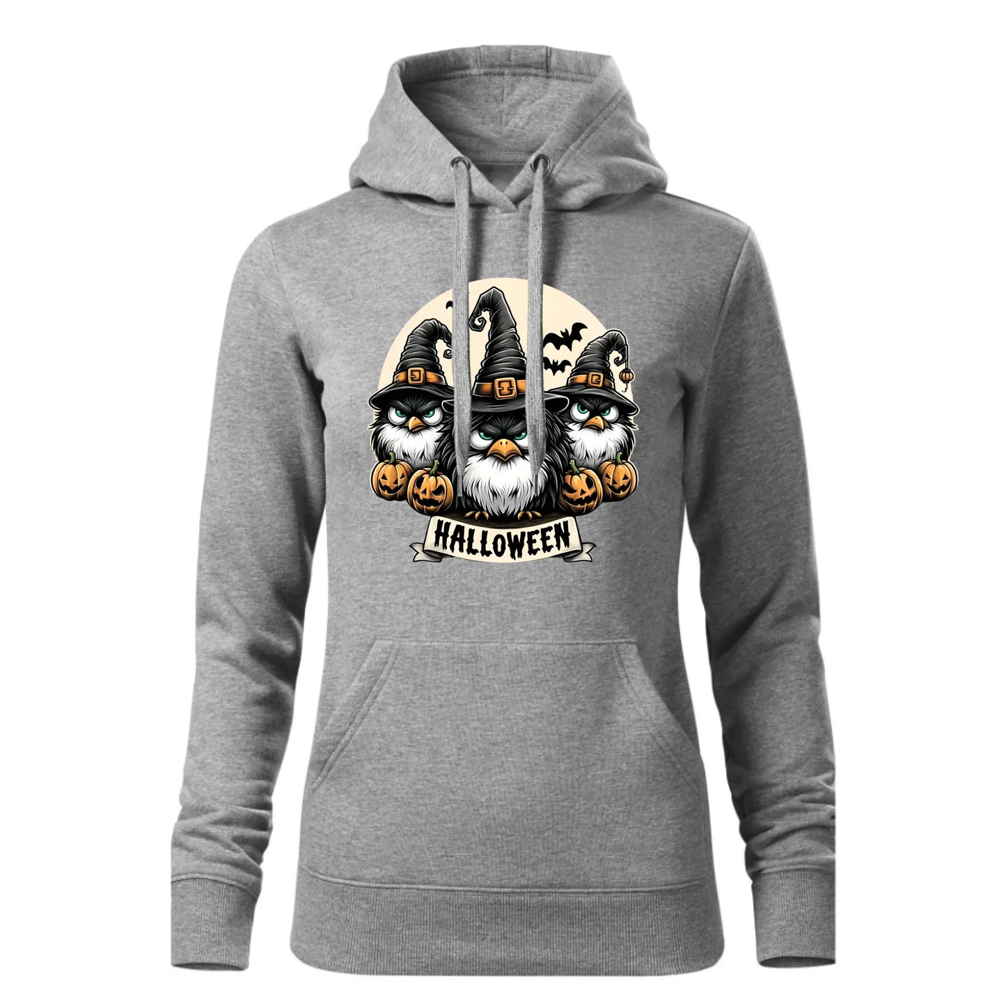 Czarna bluza damska z kapturem nadruk na prezent dla niej HOODIE