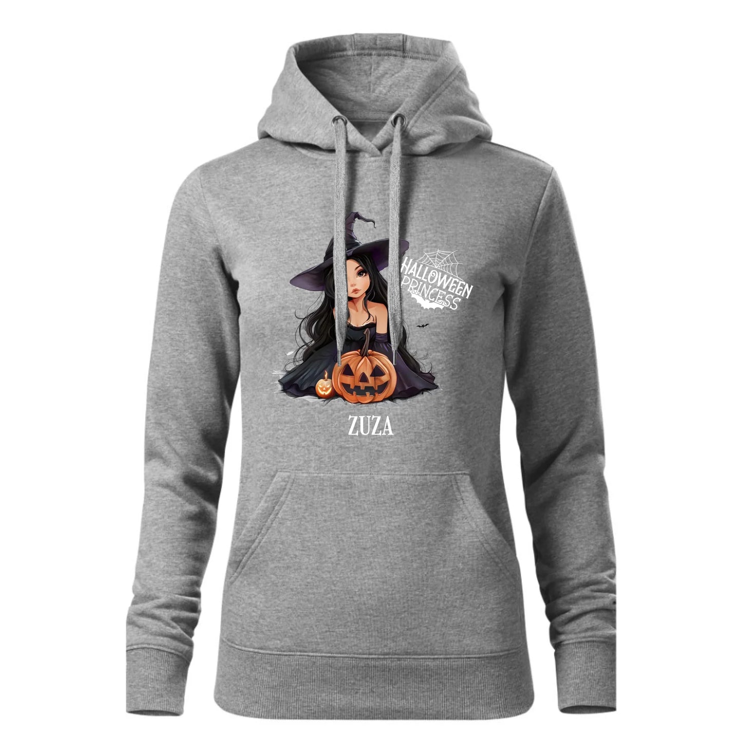 Czarna bluza damska z kapturem nadruk na prezent dla niej HOODIE