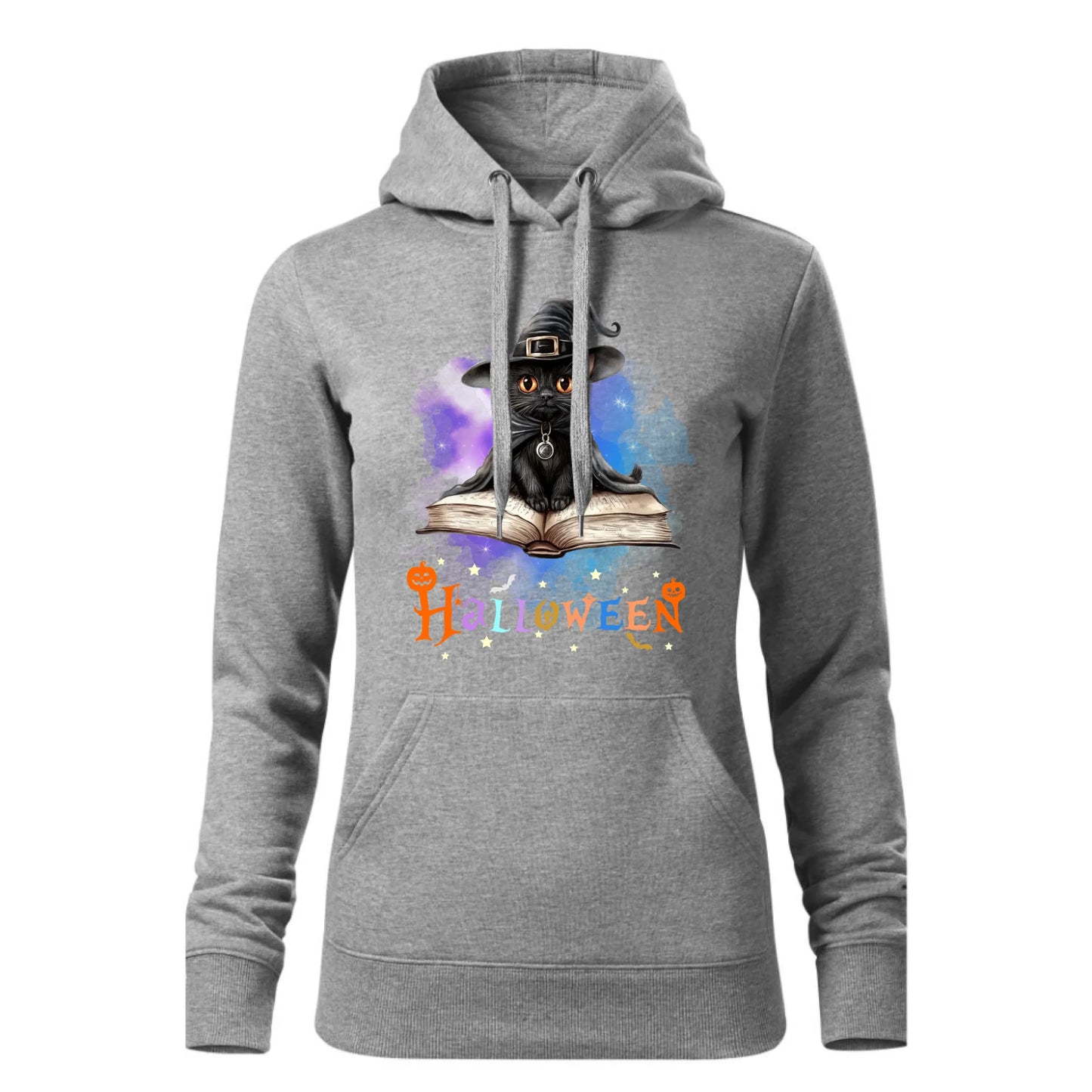 Czarna bluza damska z kapturem nadruk na prezent dla niej HOODIE