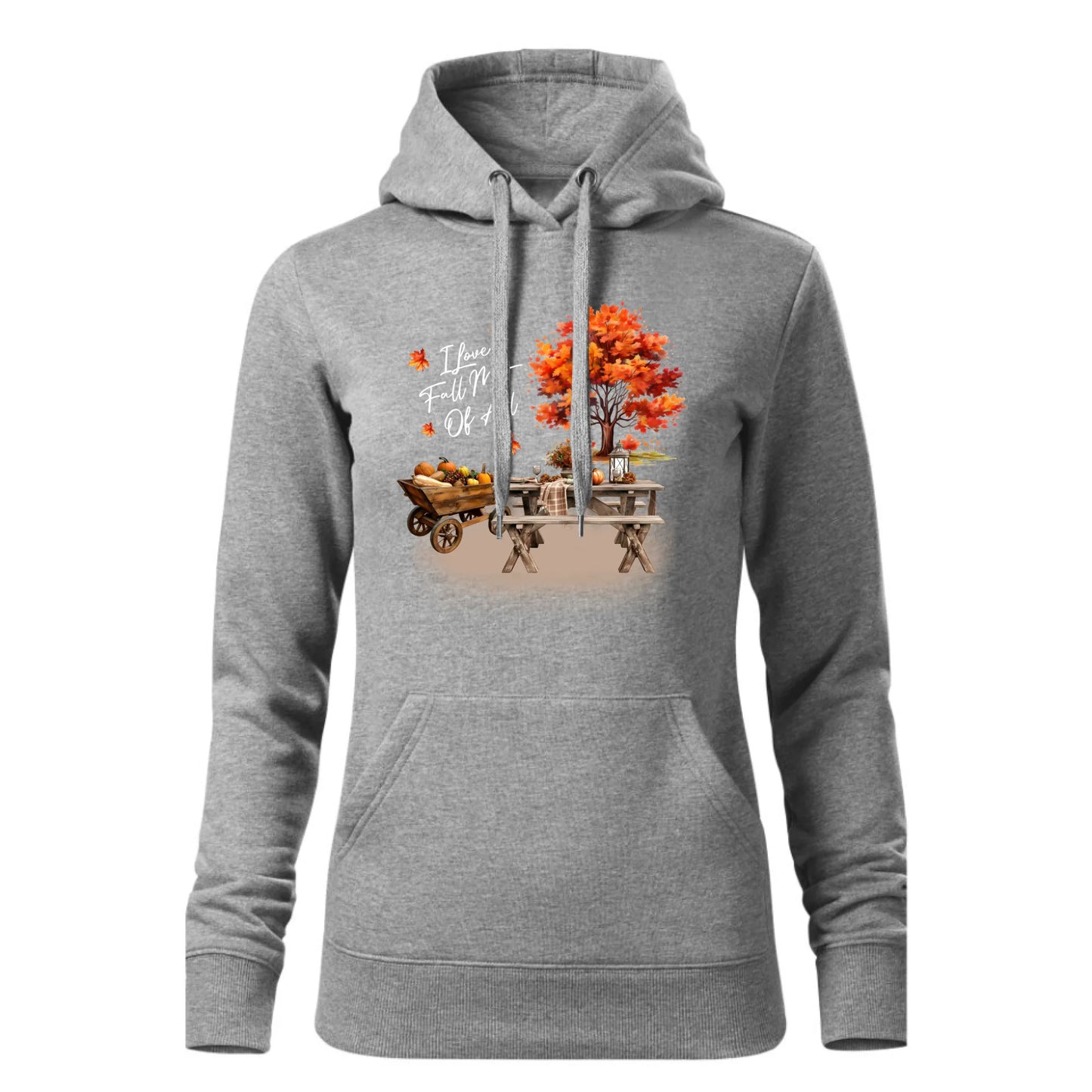Czarna bluza damska z kapturem nadruk na prezent dla niej HOODIE