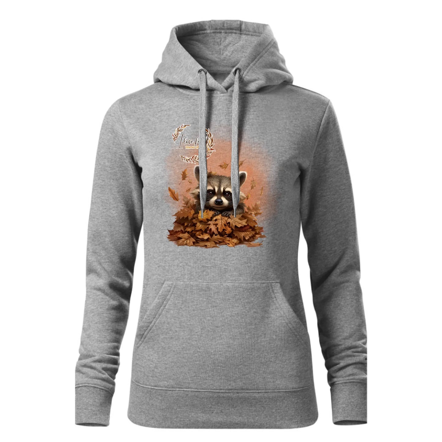 Czarna bluza damska z kapturem nadruk na prezent dla niej HOODIE