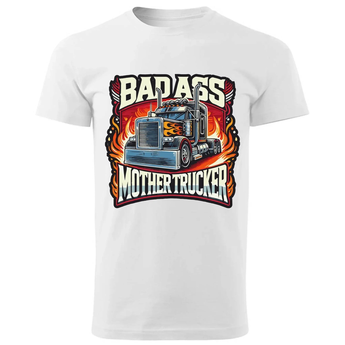 Badass Mother Trucker | Koszulka męska dla kierowcy tira ZKT04 - StoryCups.pl