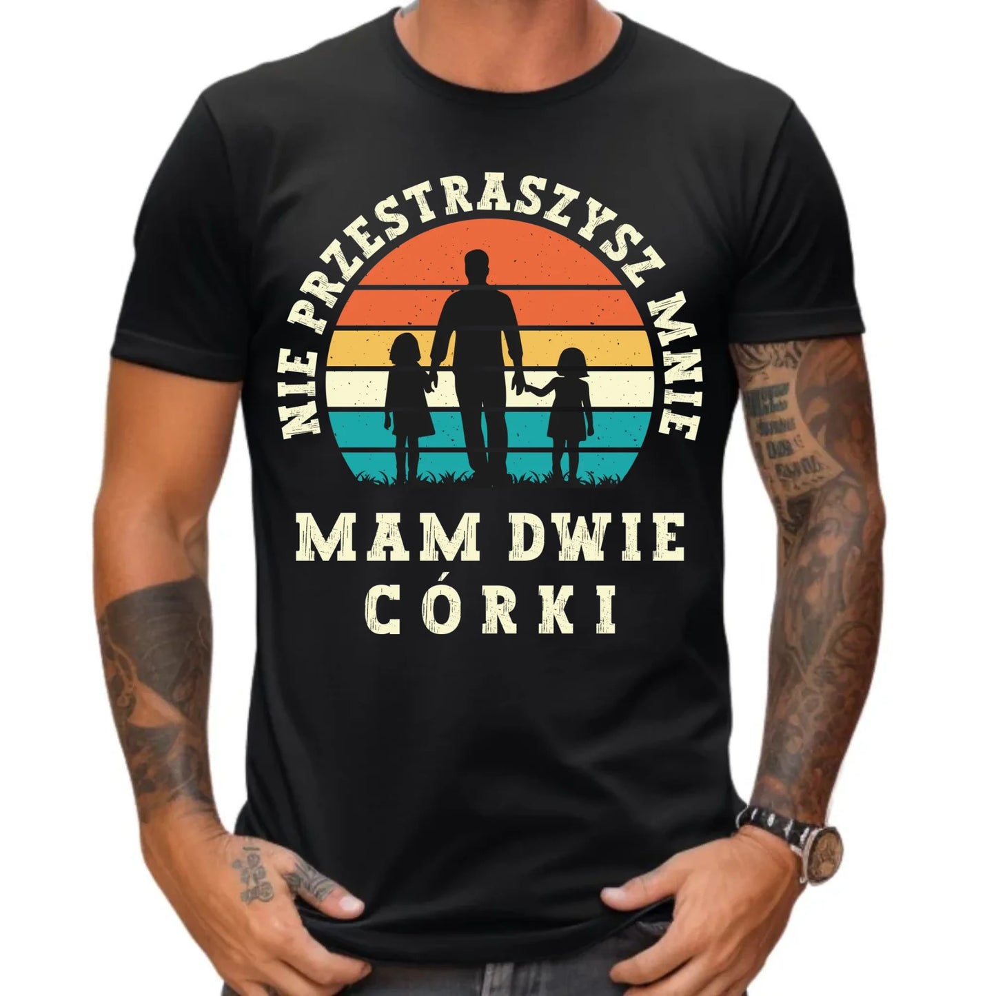 Prezent dla taty koszulka z nadrukiem DZIEŃ OJCA TATA