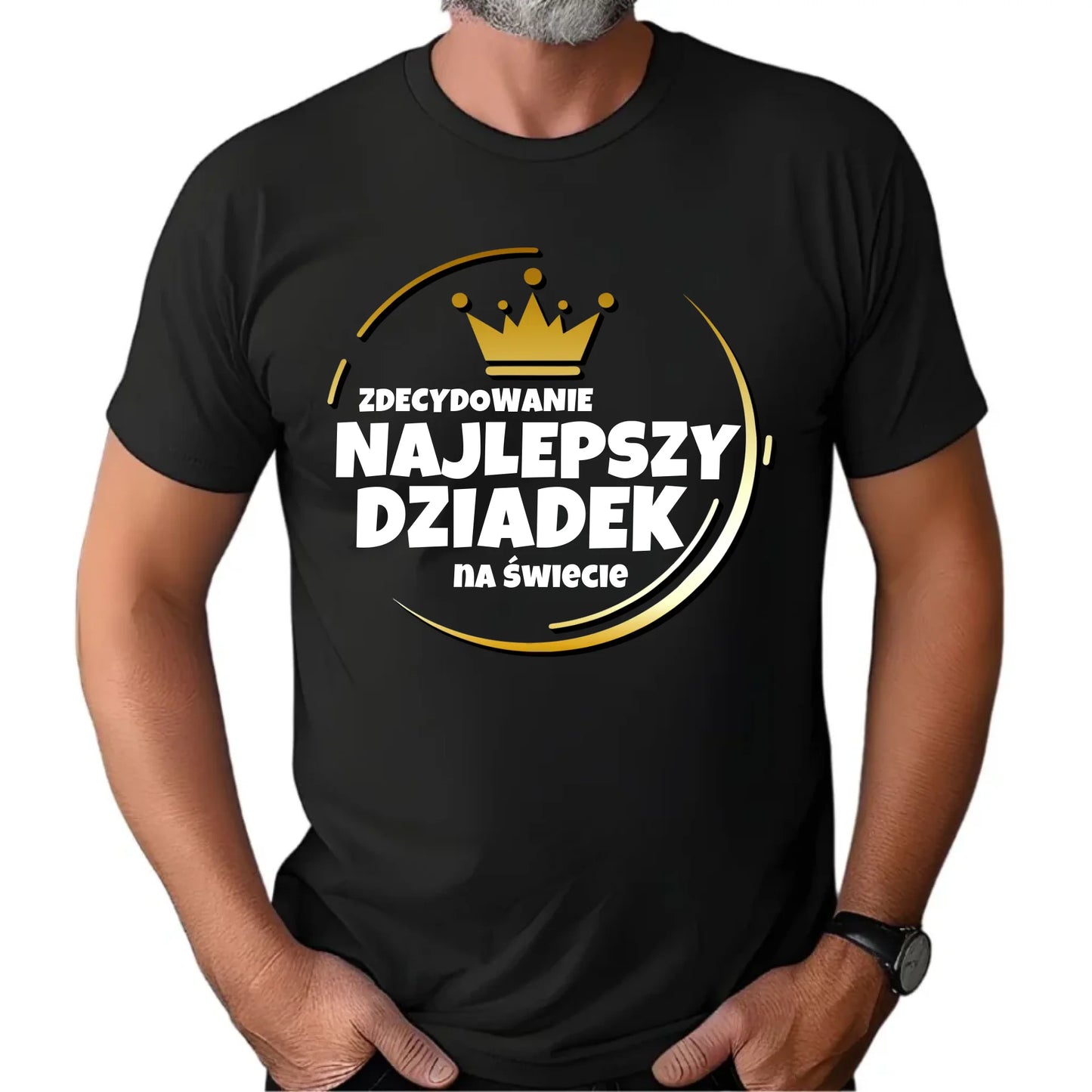 Prezent dla dziadka koszulka z nadrukiem DZIEŃ DZIADKA DZIADEK