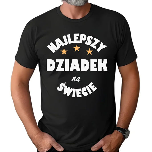 Najlepszy dziadek na świecie | Koszulka męska dla dziadka D23 - StoryCups.pl