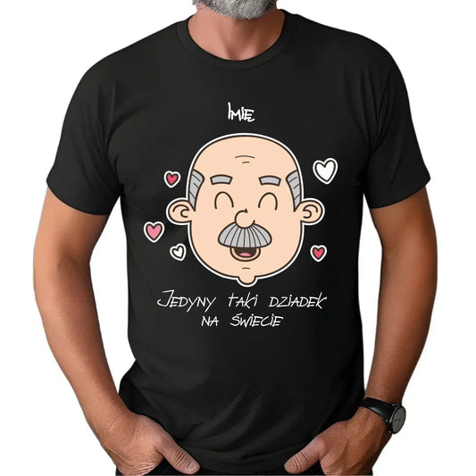 Jedyny taki dziadek na świecie | Koszulka męska z imieniem dla dziadka D15 - StoryCups.pl