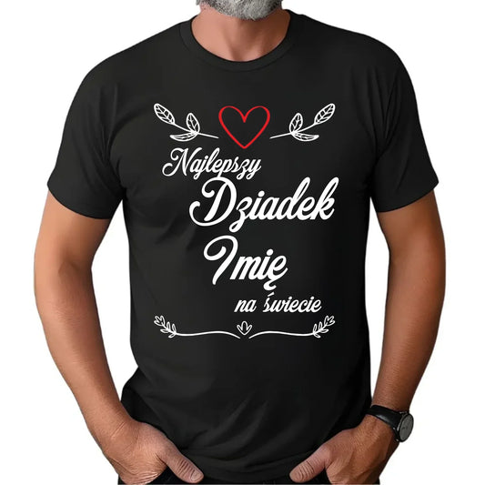 Najlepszy Dziadek na Świecie | Personalizowana koszulka męska dla dziadka D12 - StoryCups.pl