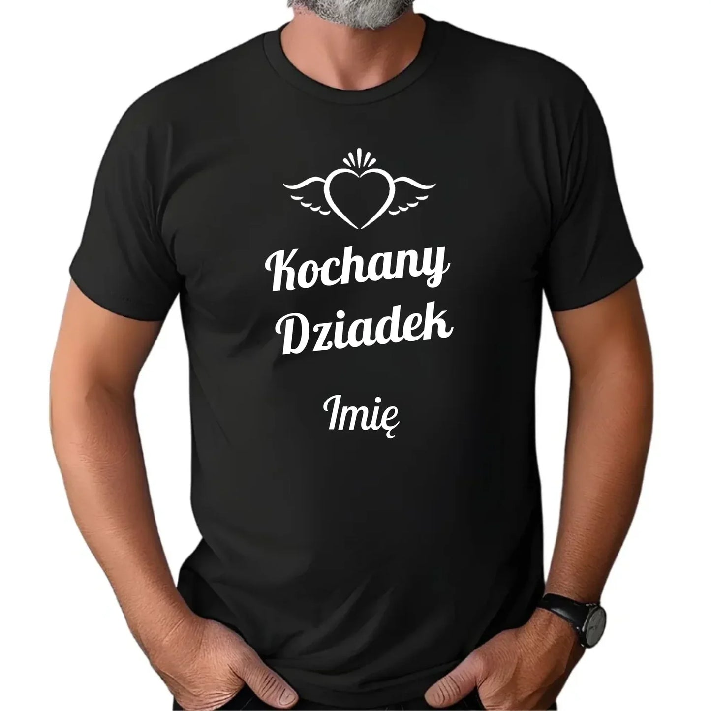 Kochany Dziadek | Personalizowana koszulka męska dla dziadka D05 - StoryCups.pl