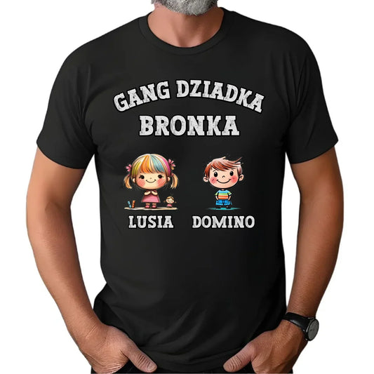 Gang Dziadka | Personalizowana koszulka męska dla dziadka D18 - StoryCups.pl
